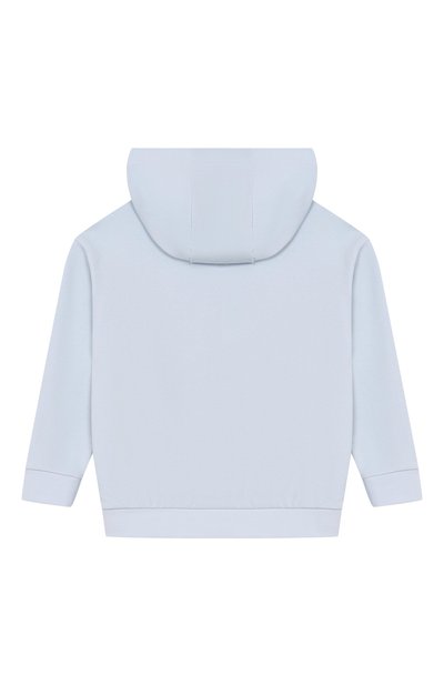 Хлопковая толстовка FENDI голубого цвета по цене 41550 руб., арт. JUH115/5V0/3A-6A, фото 2 Хлопковая толстовка FENDI, арт. JUH115/5V0/3A-6A, фото 2