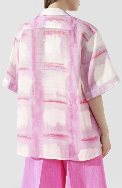 Рубашка из смеси вискозы и шелка JACQUEMUS, арт. 201SH01/0343G, фото 4