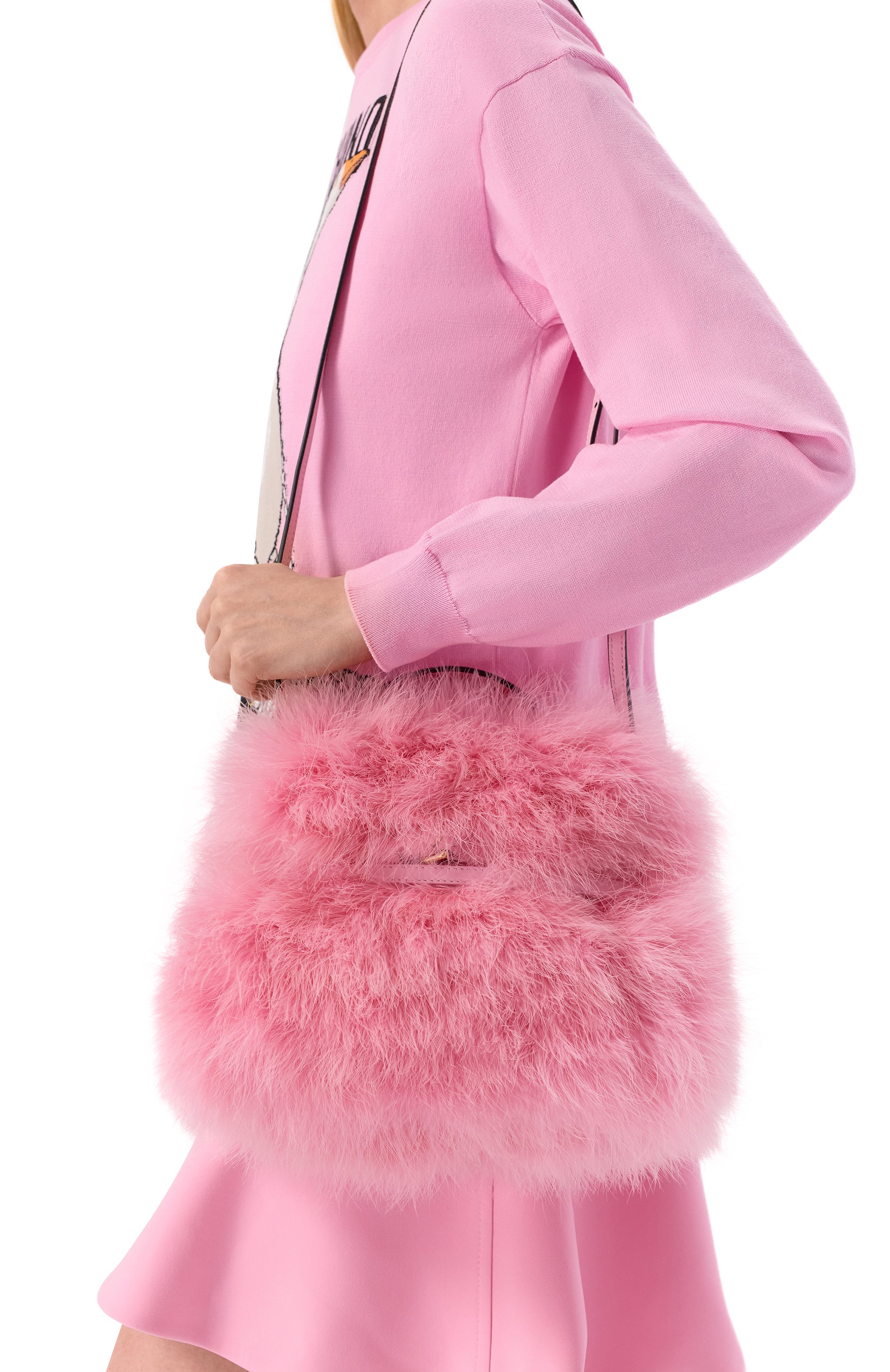 Сумка tie me small MOSCHINO розового цвета по цене 257500 руб., арт. MC4060PP10/0A4, фото 2 Сумка tie me small MOSCHINO, арт. MC4060PP10/0A4, фото 2