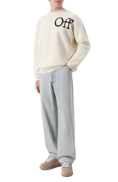 Замшевые кеды out of office OFF-WHITE, арт. 0MIA189F25LEA0096161, фото 2