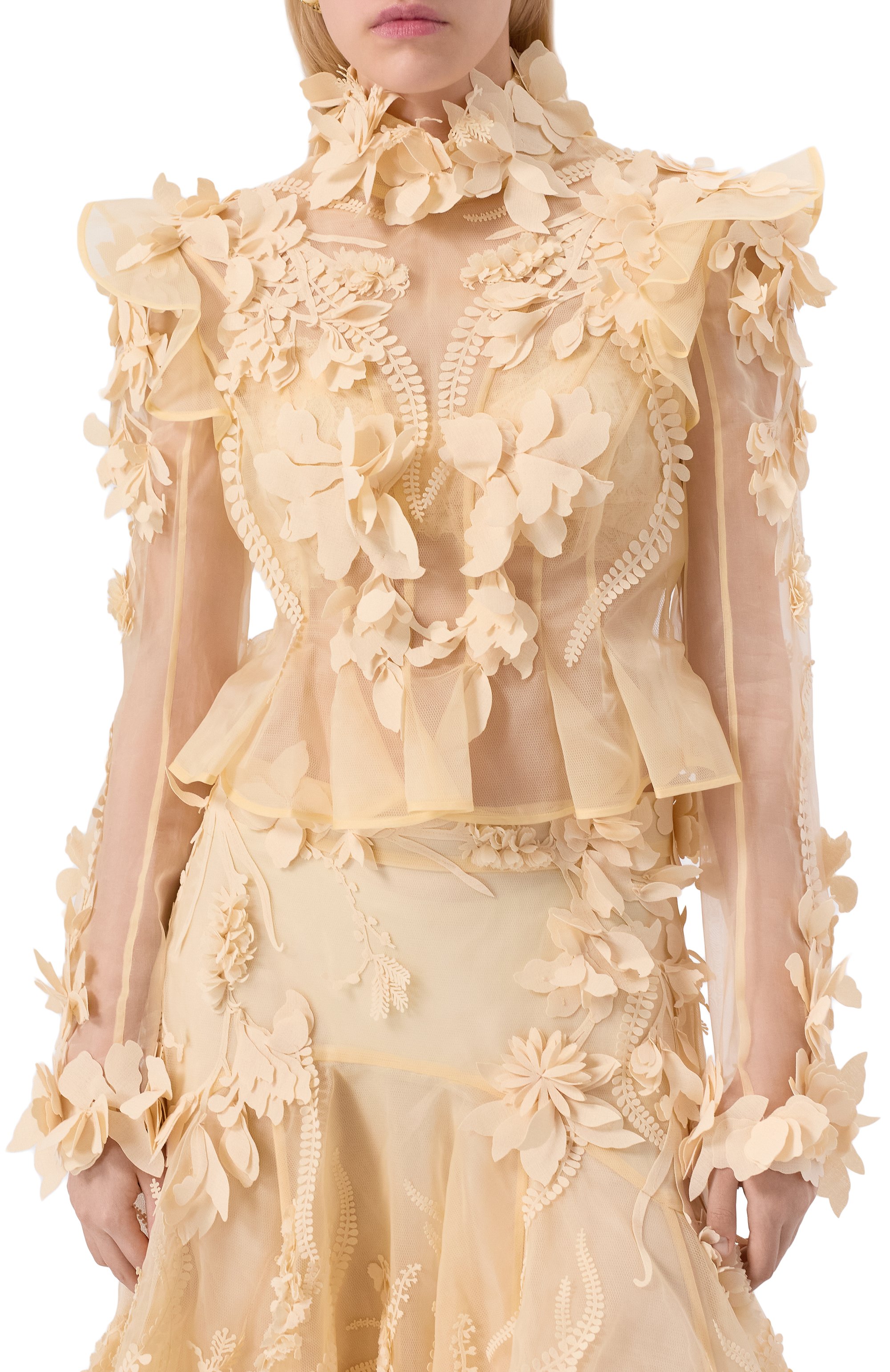 Шелковая блузка ZIMMERMANN, арт. 6394TF251, фото 3