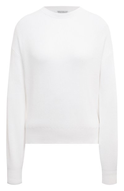 Женский хлопковый пуловер BRUNELLO CUCINELLI, арт. M1919B1299