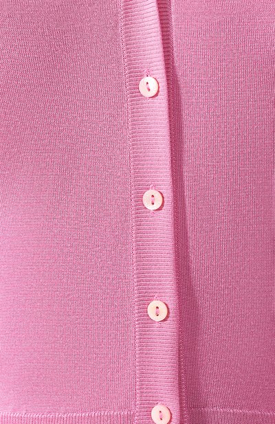 Шелковый кардиган DOLCE & GABBANA розового цвета по цене 92300 руб., арт. FX762T/JASKF, фото 5 Шелковый кардиган DOLCE & GABBANA, арт. FX762T/JASKF, фото 5