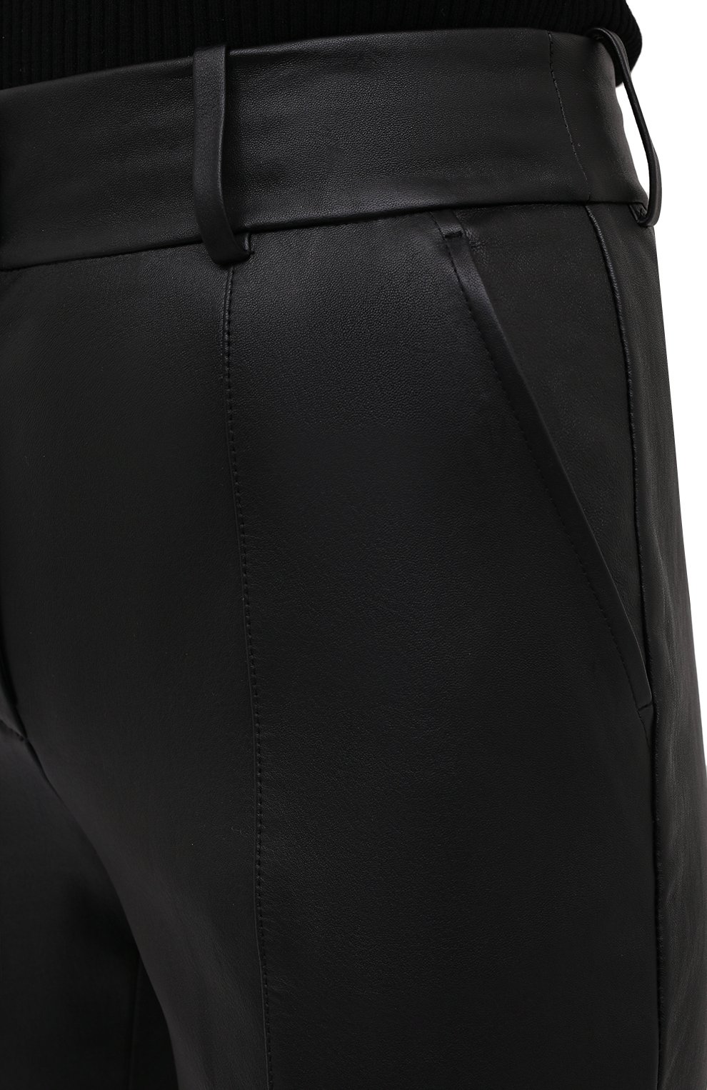 Кожаные брюки ALEXANDER WANG черного цвета по цене 196000 руб., арт. 1WC2204294, фото 5 Кожаные брюки ALEXANDER WANG, арт. 1WC2204294, фото 5