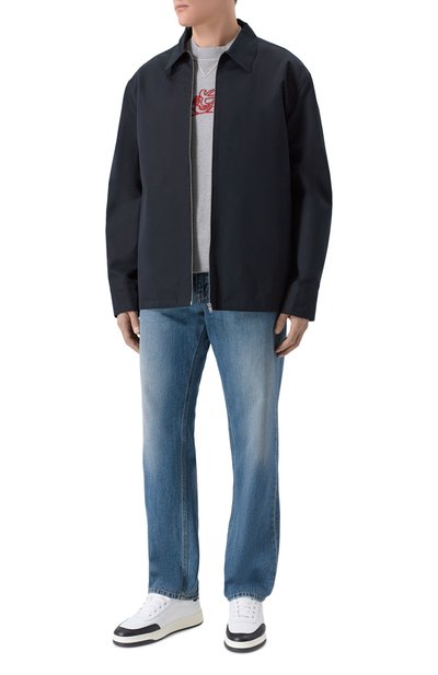 Хлопковая футболка DOLCE & GABBANA серого цвета по цене 85850 руб., арт. G8T06Z/G7P0N, фото 2 Хлопковая футболка DOLCE & GABBANA, арт. G8T06Z/G7P0N, фото 2