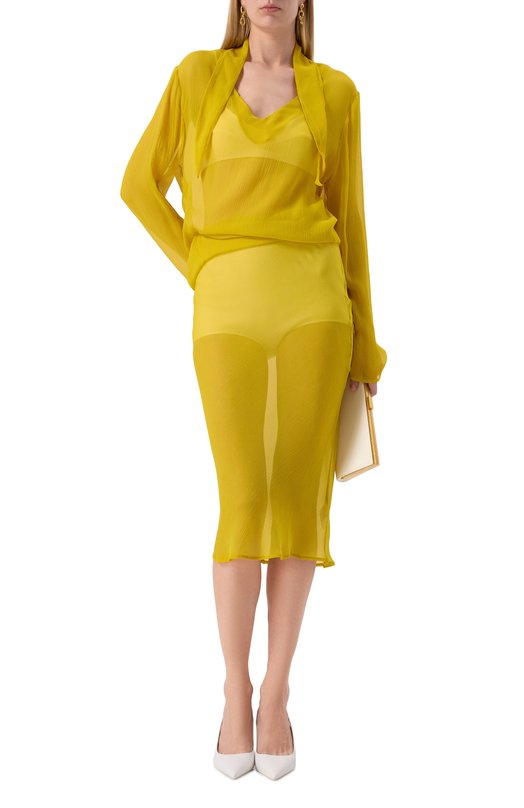 Топ из вискозы Giambattista Valli 25SSSVCM0MT1/16VIP Белый  25SSSVCM0MT1/16VIP Фото 2