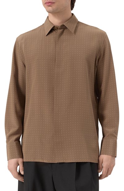 Шелковая рубашка SAINT LAURENT, арт. 819096/Y2L98, фото 3