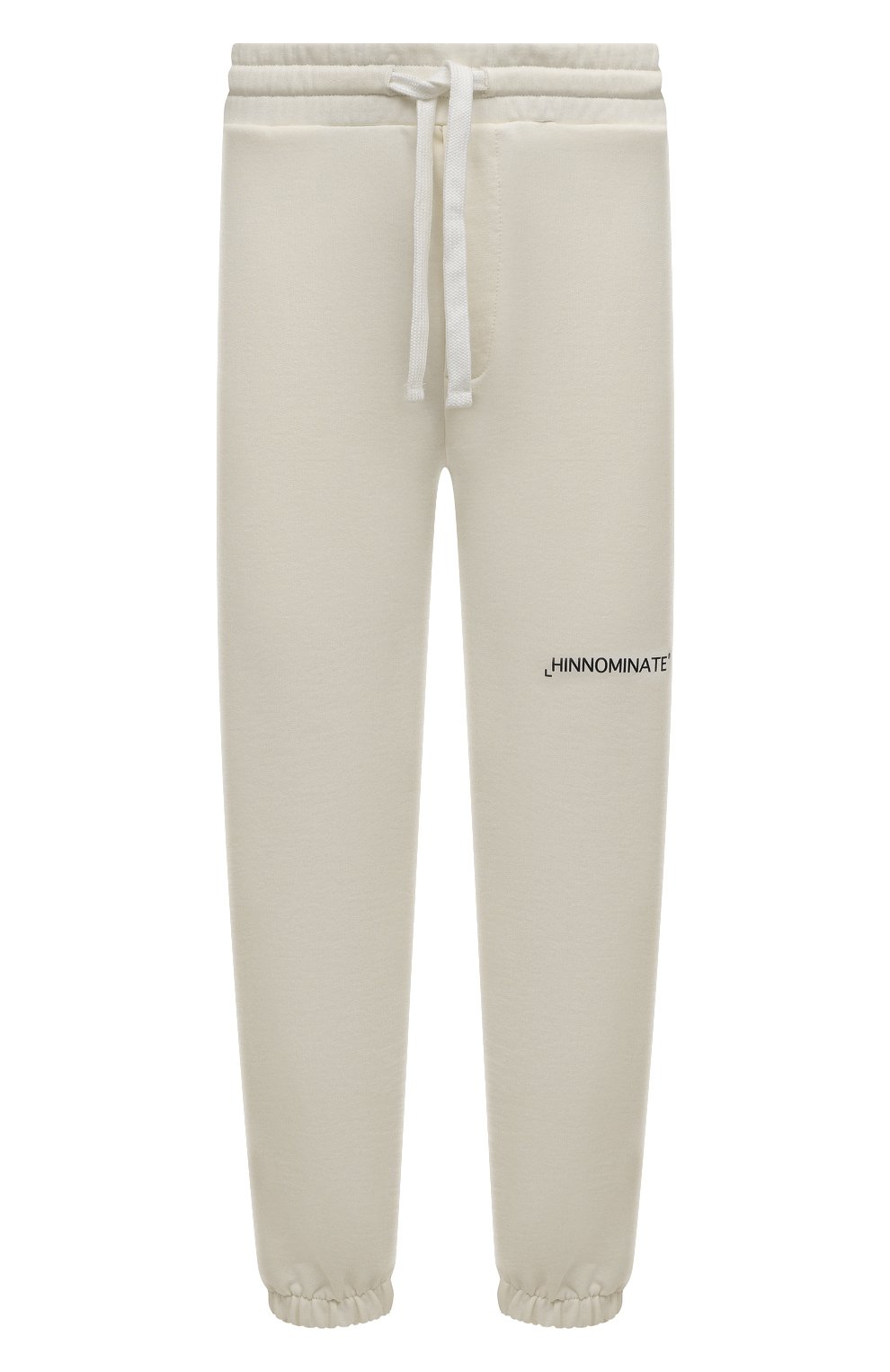 Хлопковые джоггеры HINNOMINATE кремового цвета по цене 12700 руб., арт. HUS2/HNM37SP, фото 1 Хлопковые джоггеры HINNOMINATE, арт. HUS2/HNM37SP, фото 1
