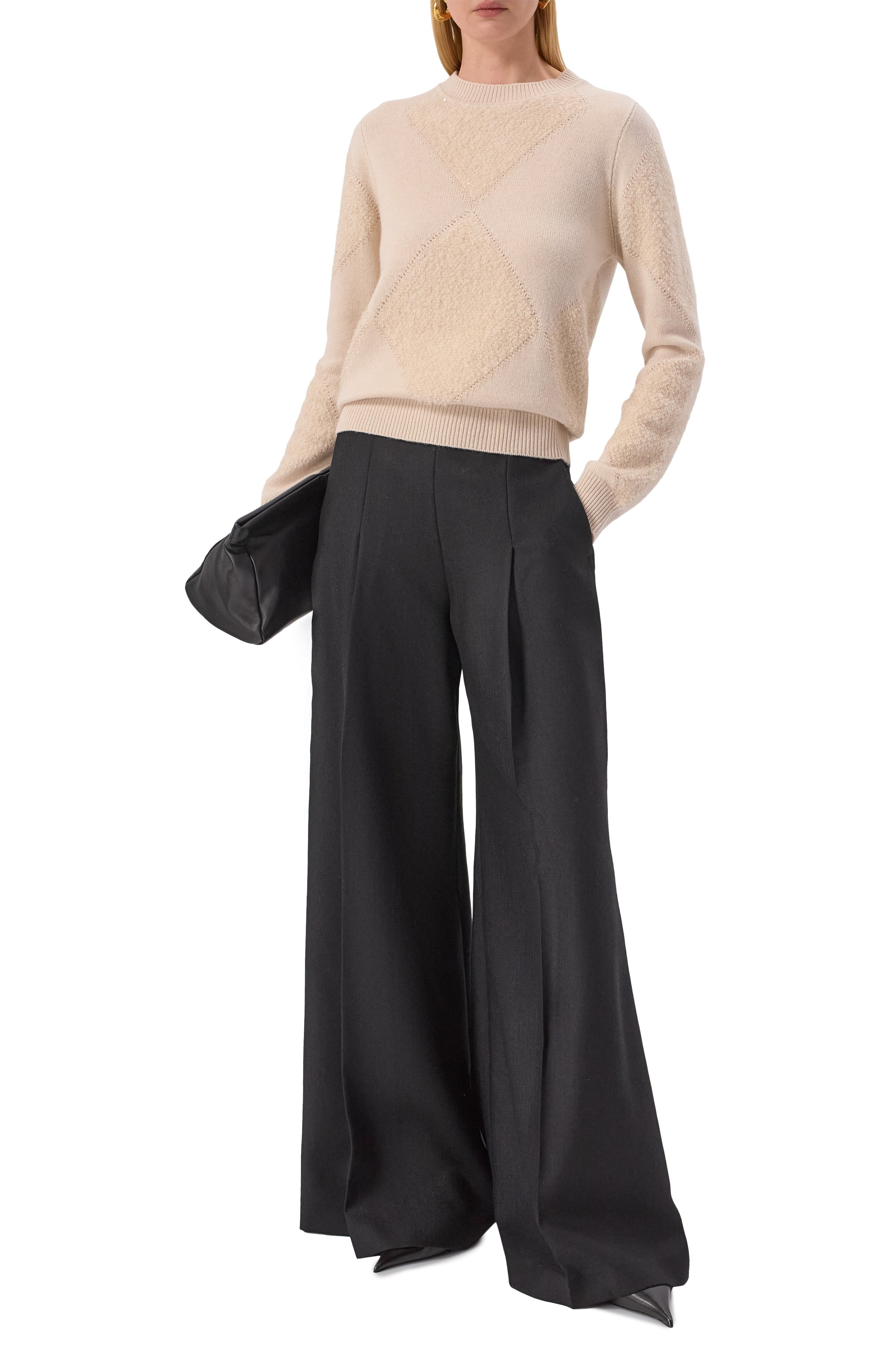 Пуловер из шерсти и шелка LORENA ANTONIAZZI, арт. GM22A/2988, фото 2