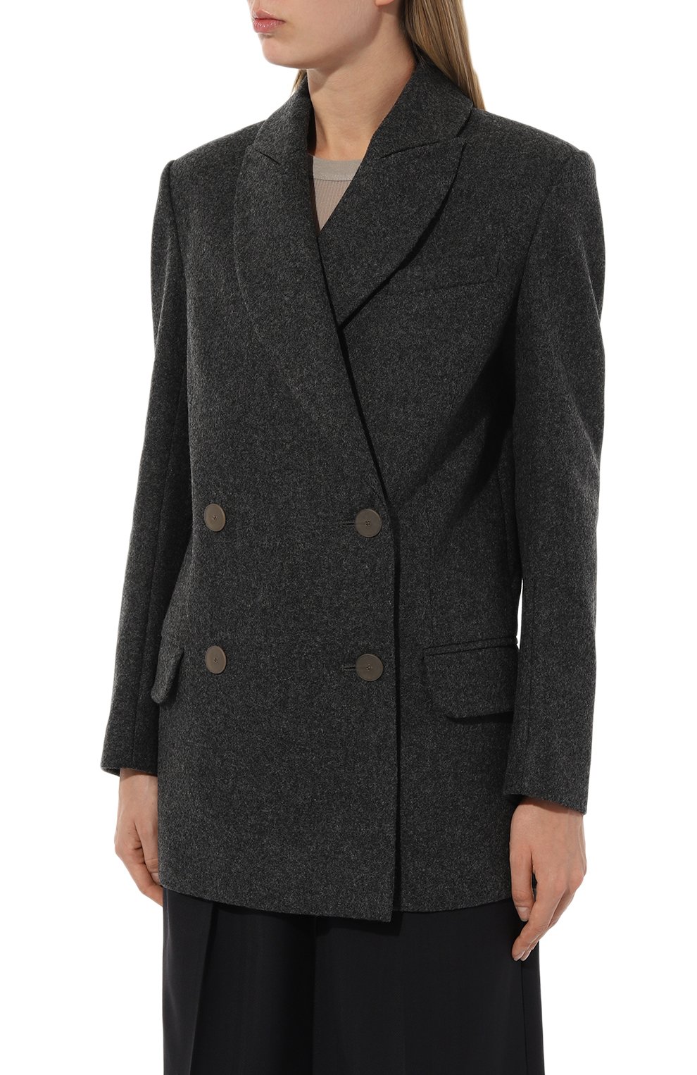 Шерстяной жакет CHAPURIN темно-серого цвета по цене 80000 руб., арт. JT6/16582/27932-м/FW23-24, фото 3 Шерстяной жакет CHAPURIN, арт. JT6/16582/27932-м/FW23-24, фото 3