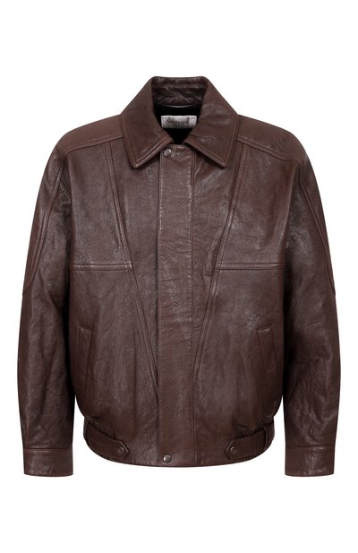 Мужской кожаный бомбер SAINT LAURENT, арт. 858456/YCNF2