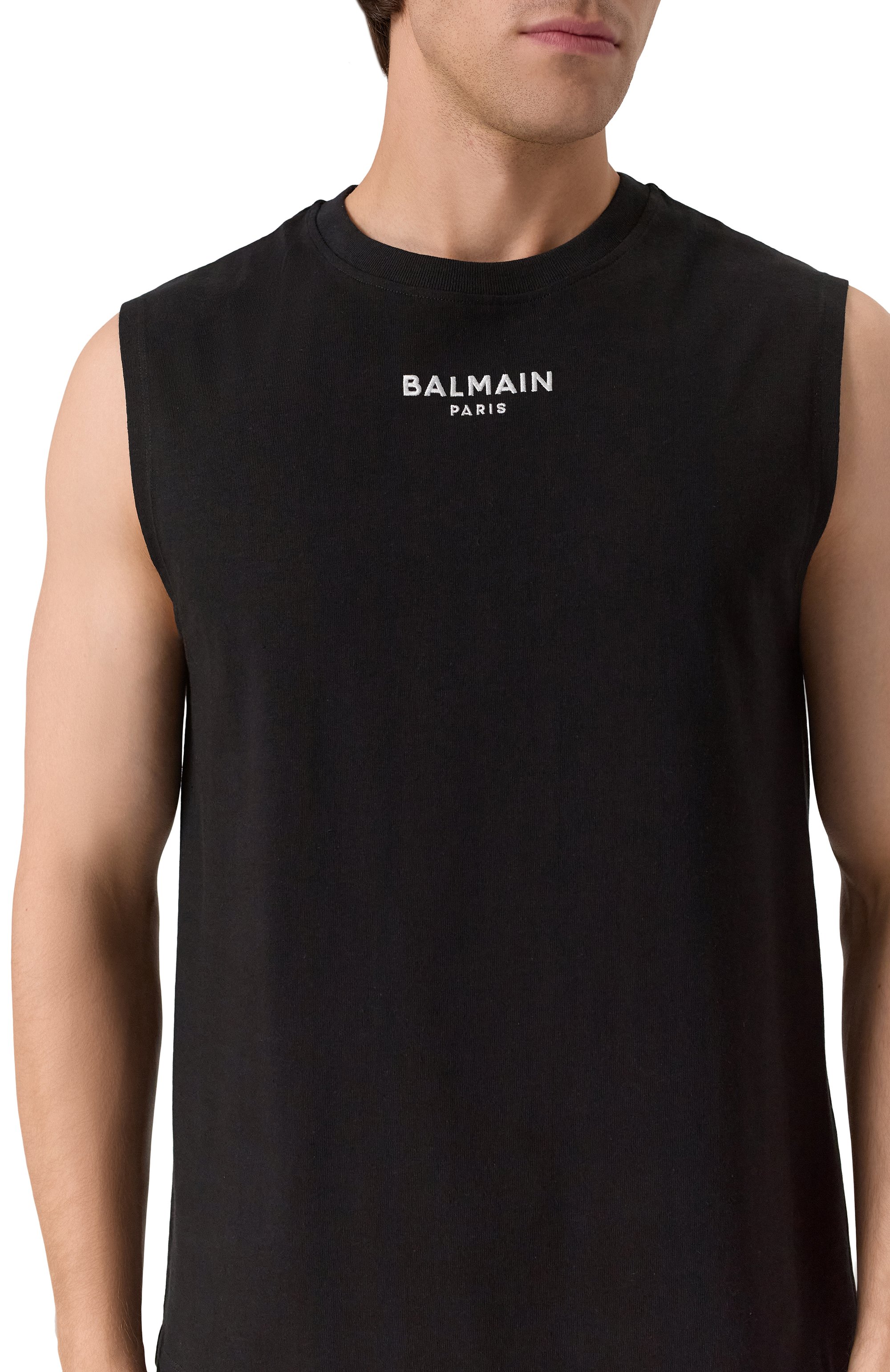 Хлопковая майка BALMAIN, арт. FH1EC025/BD10, фото 5