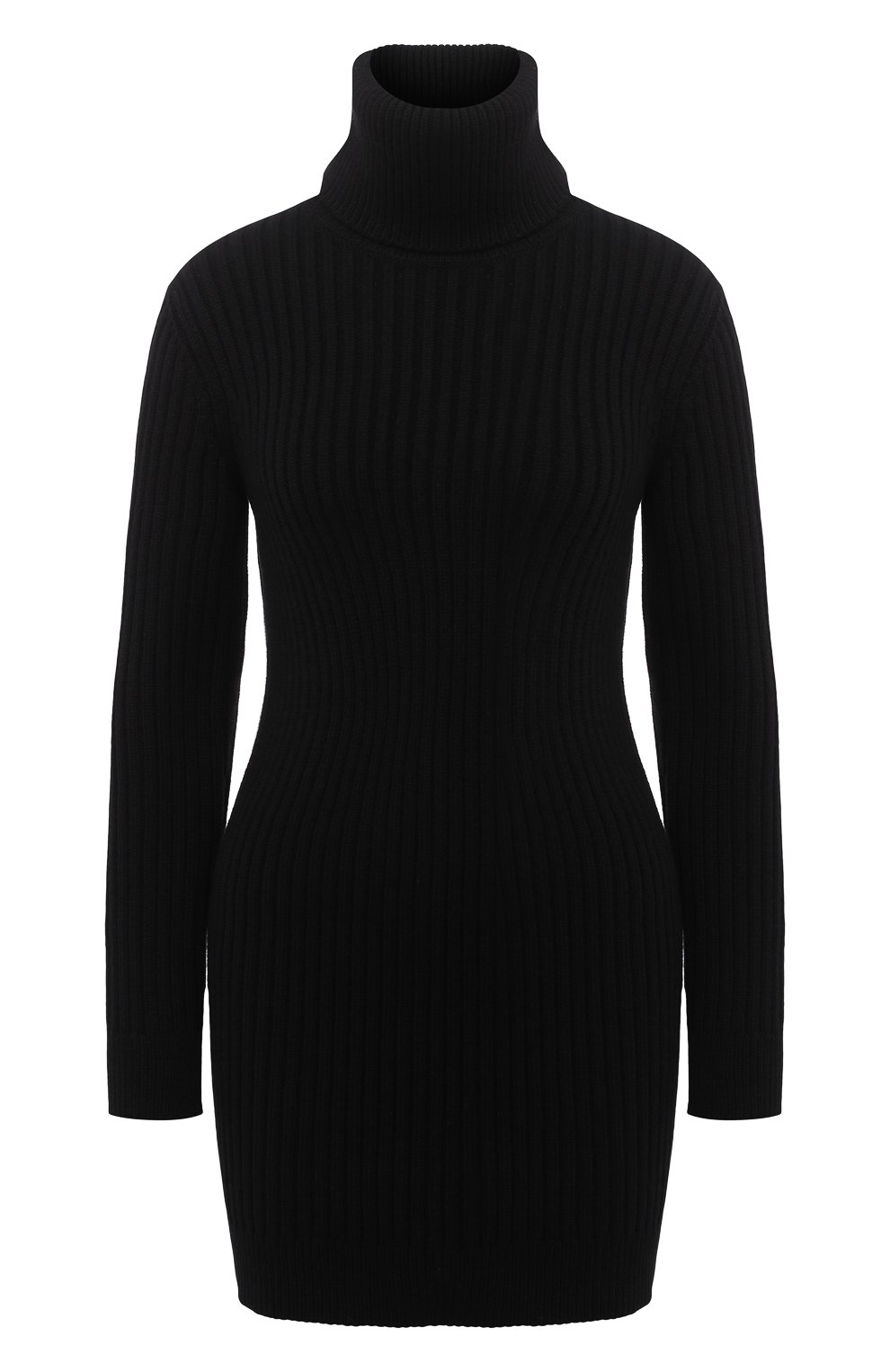 Кашемировое платье SAINT LAURENT черного цвета по цене 180500 руб., арт. 636046/YALJ2, фото 1 Кашемировое платье SAINT LAURENT, арт. 636046/YALJ2, фото 1