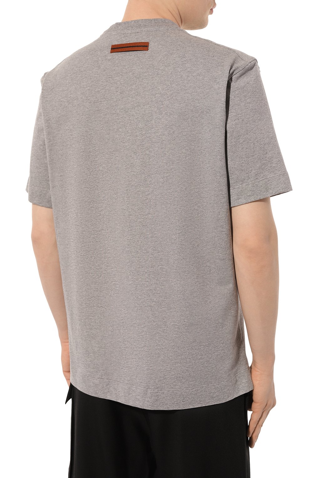 Хлопковая футболка ZEGNA, арт. UD364A7/D777, фото 4