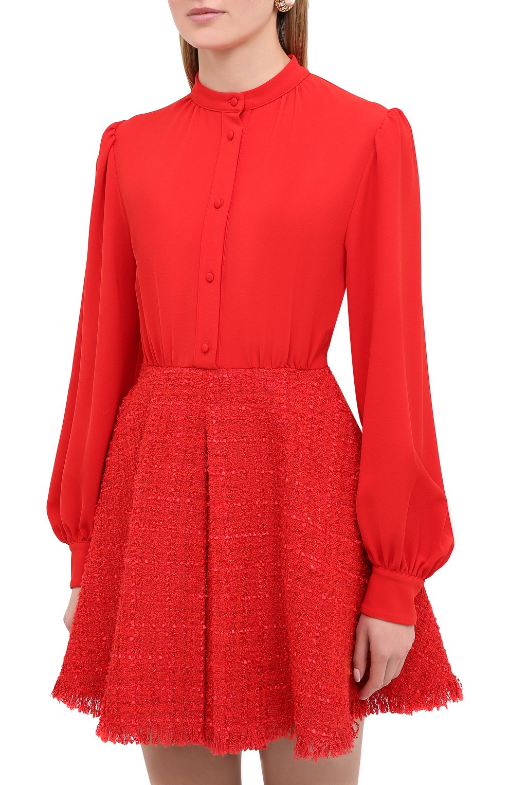 Платье MSGM красного цвета по цене 49950 руб., арт. 2942MDA255Y 207810, фото 3 Платье MSGM, арт. 2942MDA255Y 207810, фото 3
