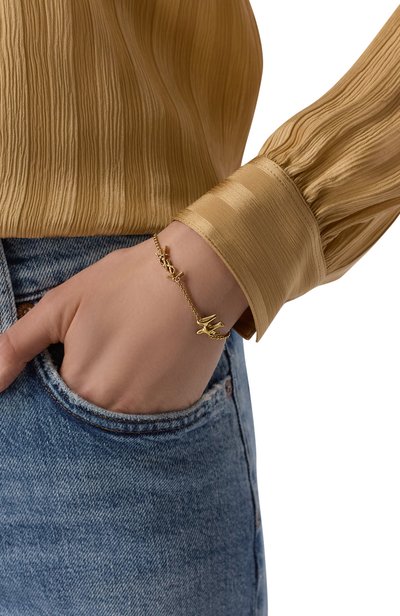 Браслет SAINT LAURENT золотого цвета по цене 38750 руб., арт. A003I0/Y1500, фото 2 Браслет SAINT LAURENT, арт. A003I0/Y1500, фото 2