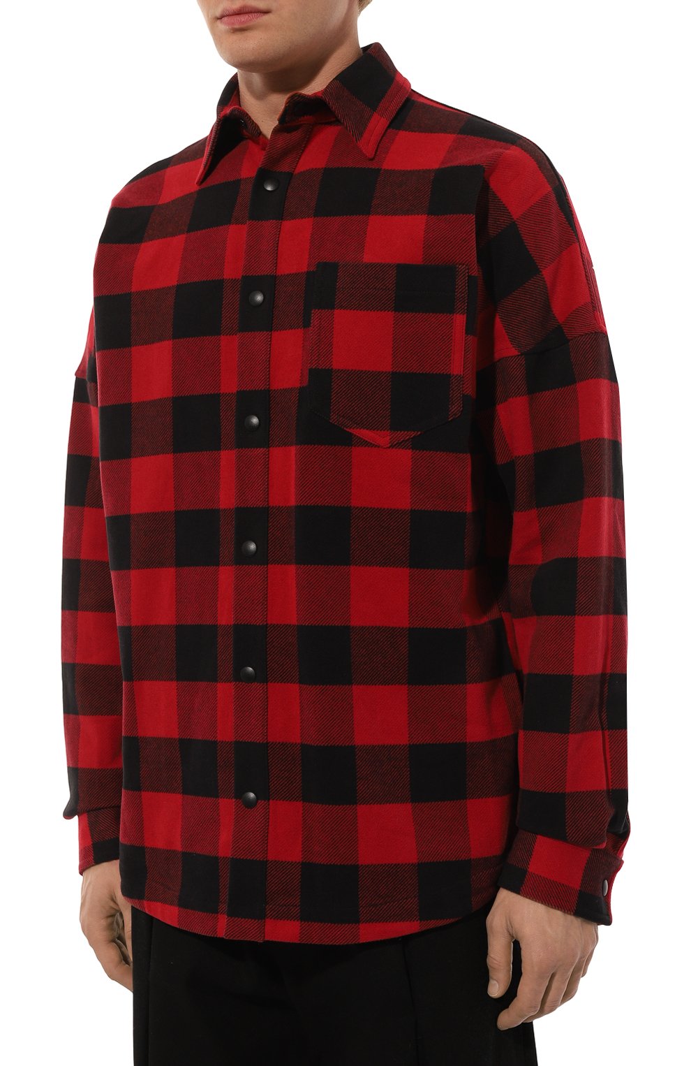 Хлопковая рубашка PALM ANGELS, арт. PMES002C99FAB001, фото 3