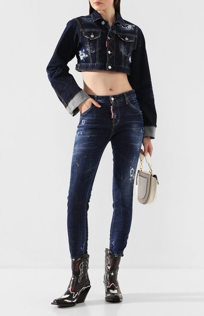 Джинсы DSQUARED2 синего цвета по цене 57000 руб., арт. S72LB0308/S30342, фото 2 Джинсы DSQUARED2, арт. S72LB0308/S30342, фото 2