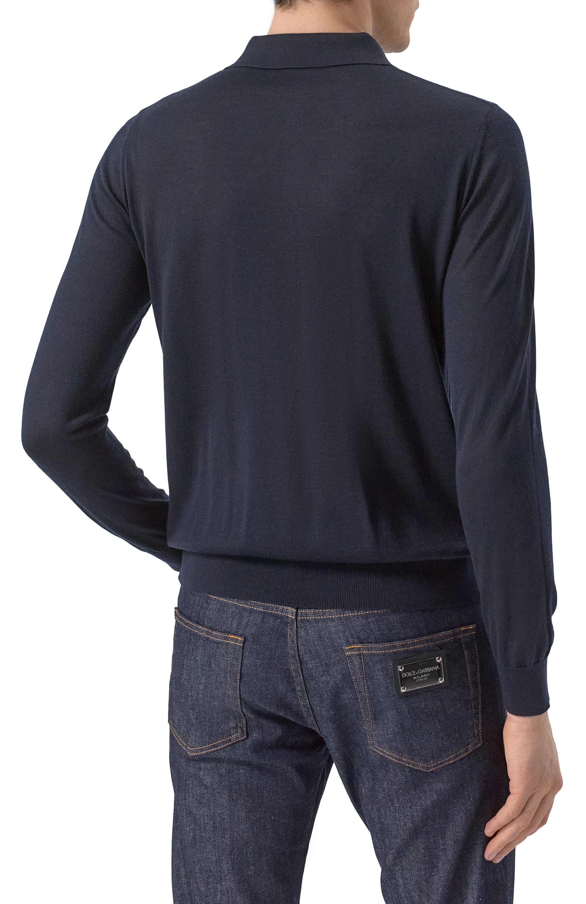 Поло из кашемира и шелка ZILLI темно-синего цвета по цене 160500 руб., арт. KZP001M0330VM0U00, фото 4 Поло из кашемира и шелка ZILLI, арт. KZP001M0330VM0U00, фото 4