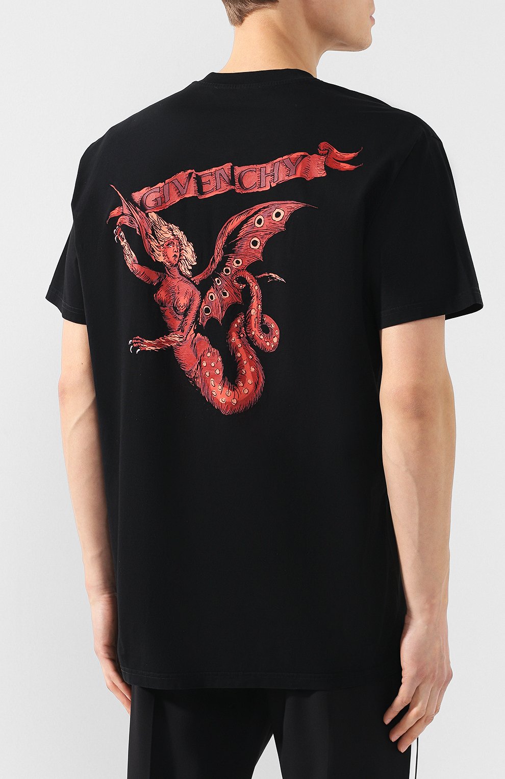 Хлопковая футболка  GIVENCHY, арт. BM70JP309P, фото 4