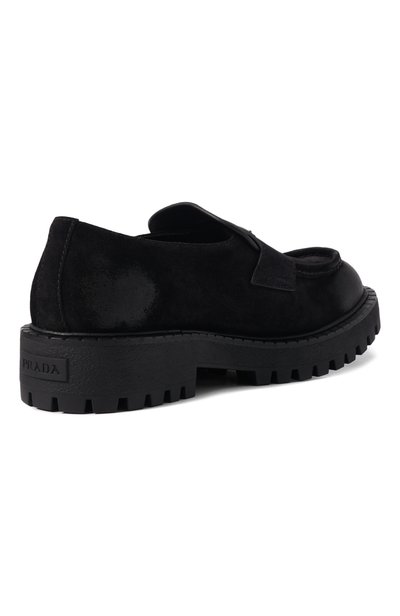 Замшевые лоферы PRADA, арт. 2DE151 G001/0B2, фото 4