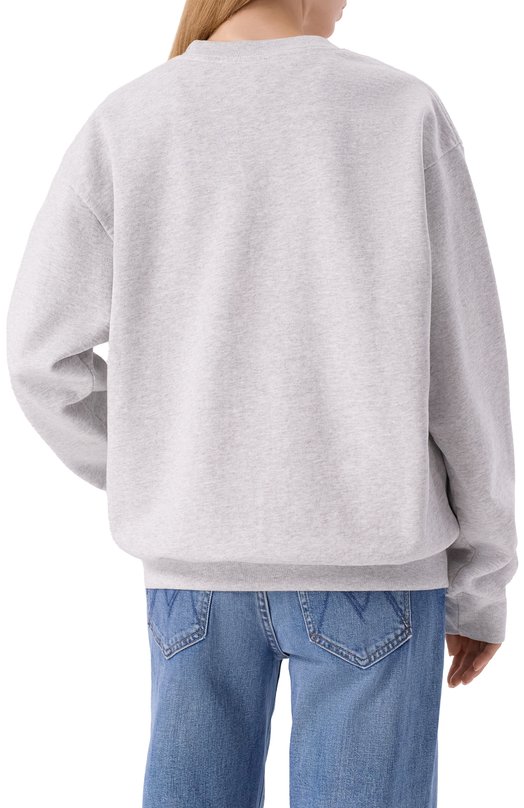 Хлопковый свитшот Sporty and Rich ST071506043GY03 Серый  ST071506043GY03 Фото 4