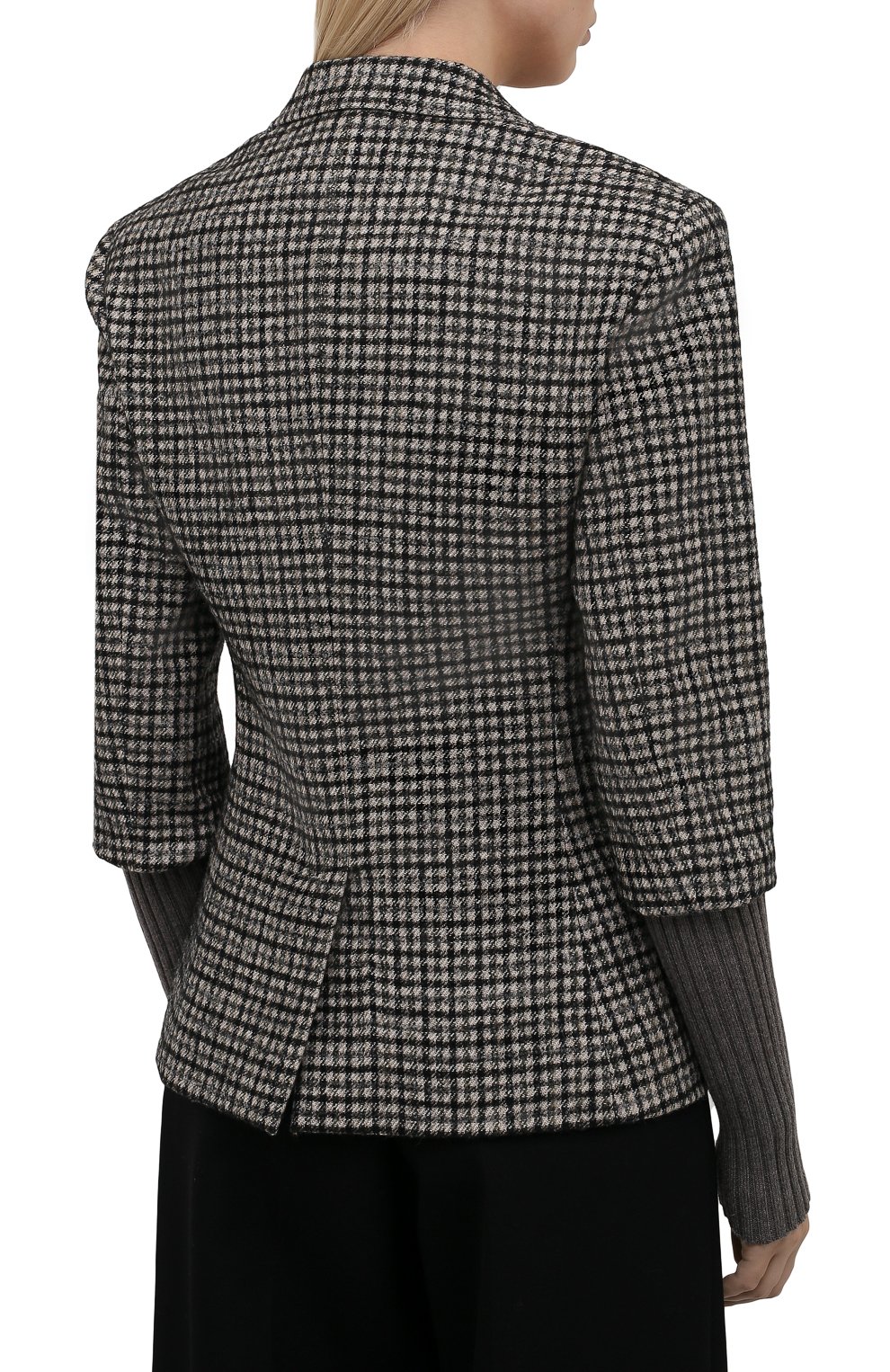 Жакет из шерсти и шелка CHLOÉ темно-бежевого цвета по цене 291000 руб., арт. CHC21AVE04064, фото 4 Жакет из шерсти и шелка CHLOÉ, арт. CHC21AVE04064, фото 4