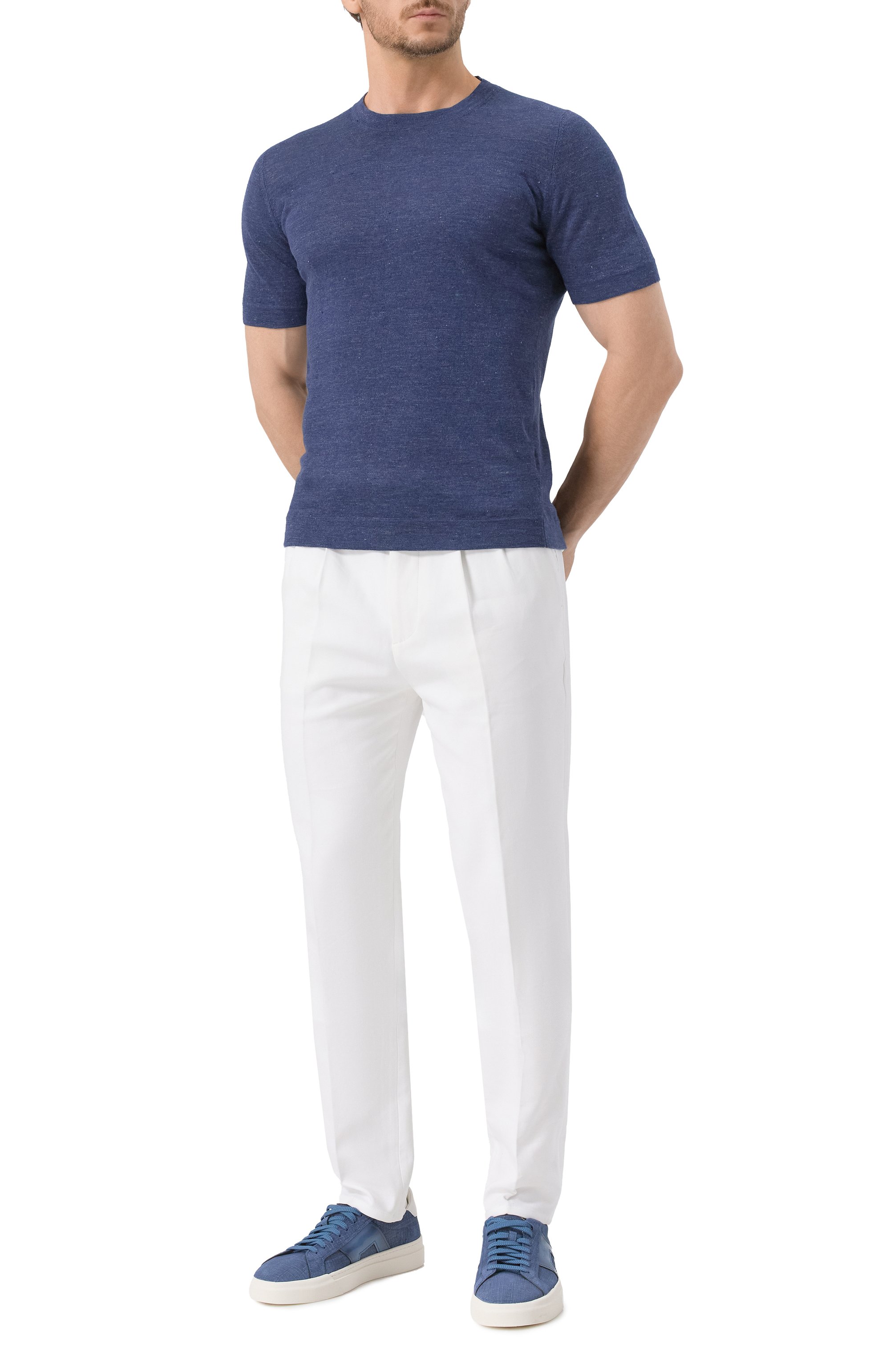 Футболка изо льна и хлопка BRUNELLO CUCINELLI, арт. M2L00340, фото 2