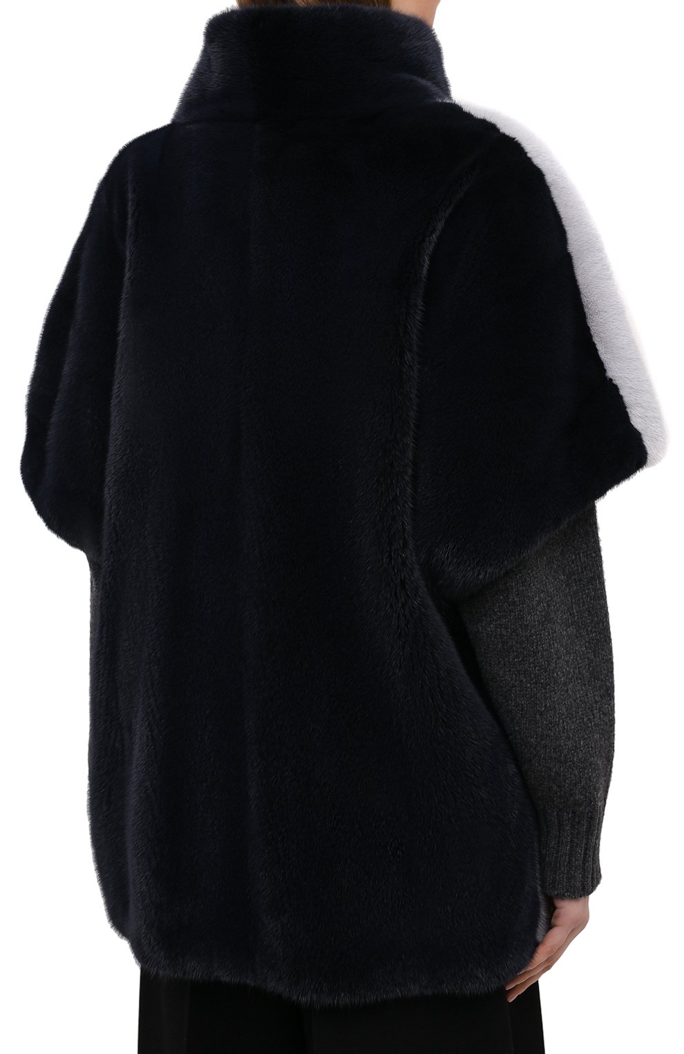 Шуба из меха норки FURLAND серого цвета по цене 354000 руб., арт. 0067400110229600922, фото 4 Шуба из меха норки FURLAND, арт. 0067400110229600922, фото 4