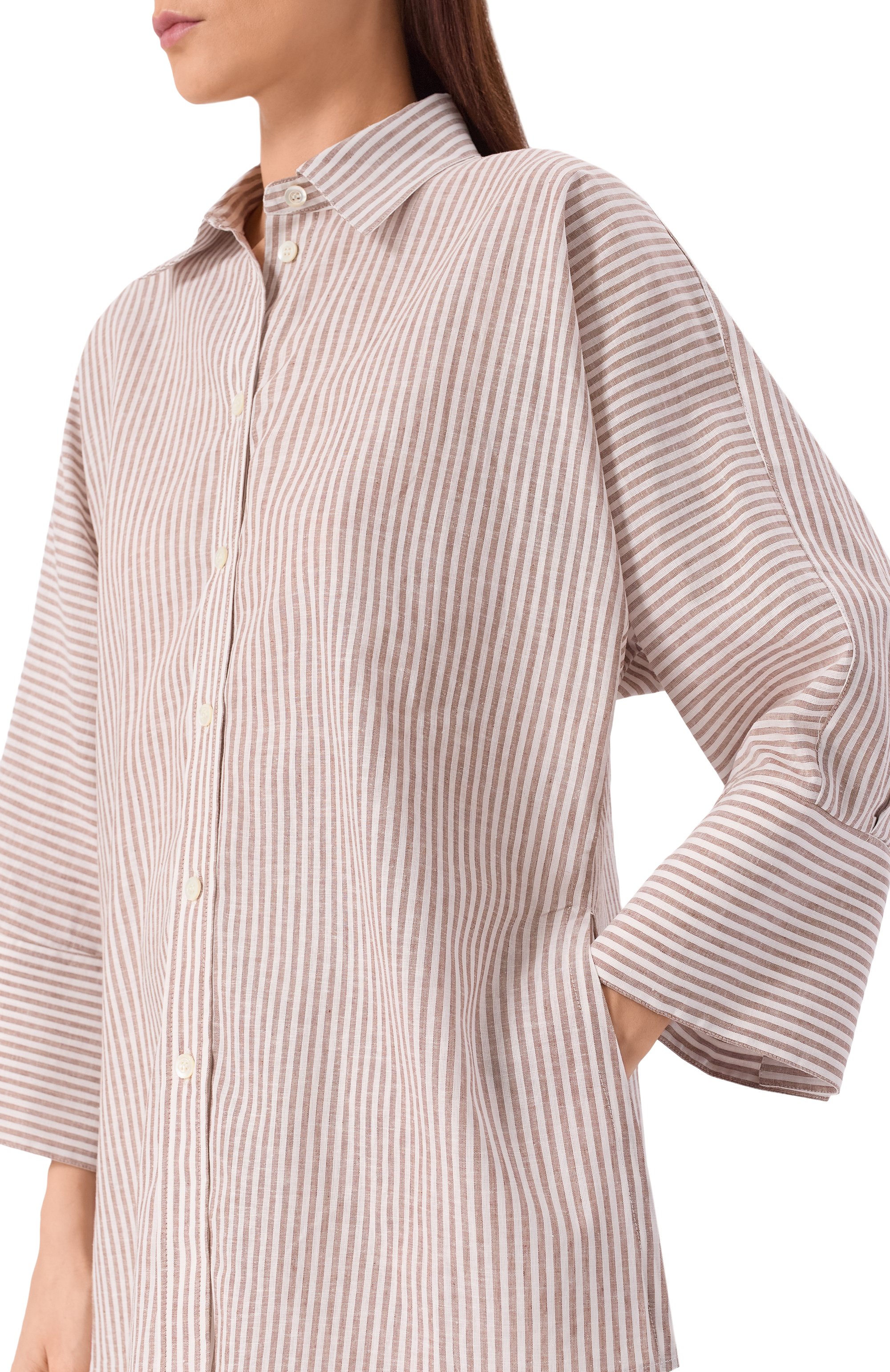 Рубашка изо льна и хлопка PIETRO BRUNELLI, арт. CA2514/LI0028, фото 5