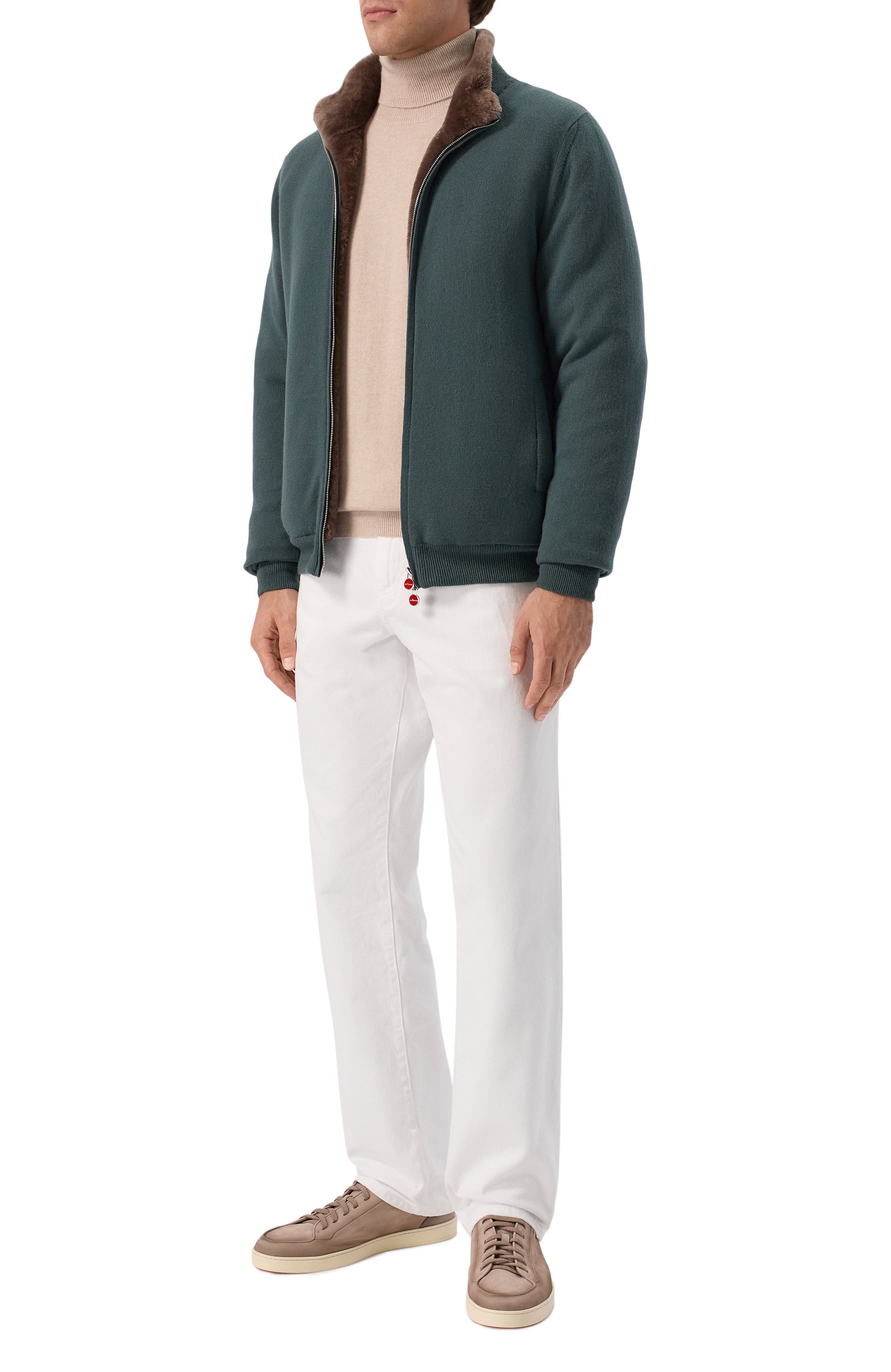 Бомбер с подкладкой из овчины KITON, арт. UMK1489K325, фото 2