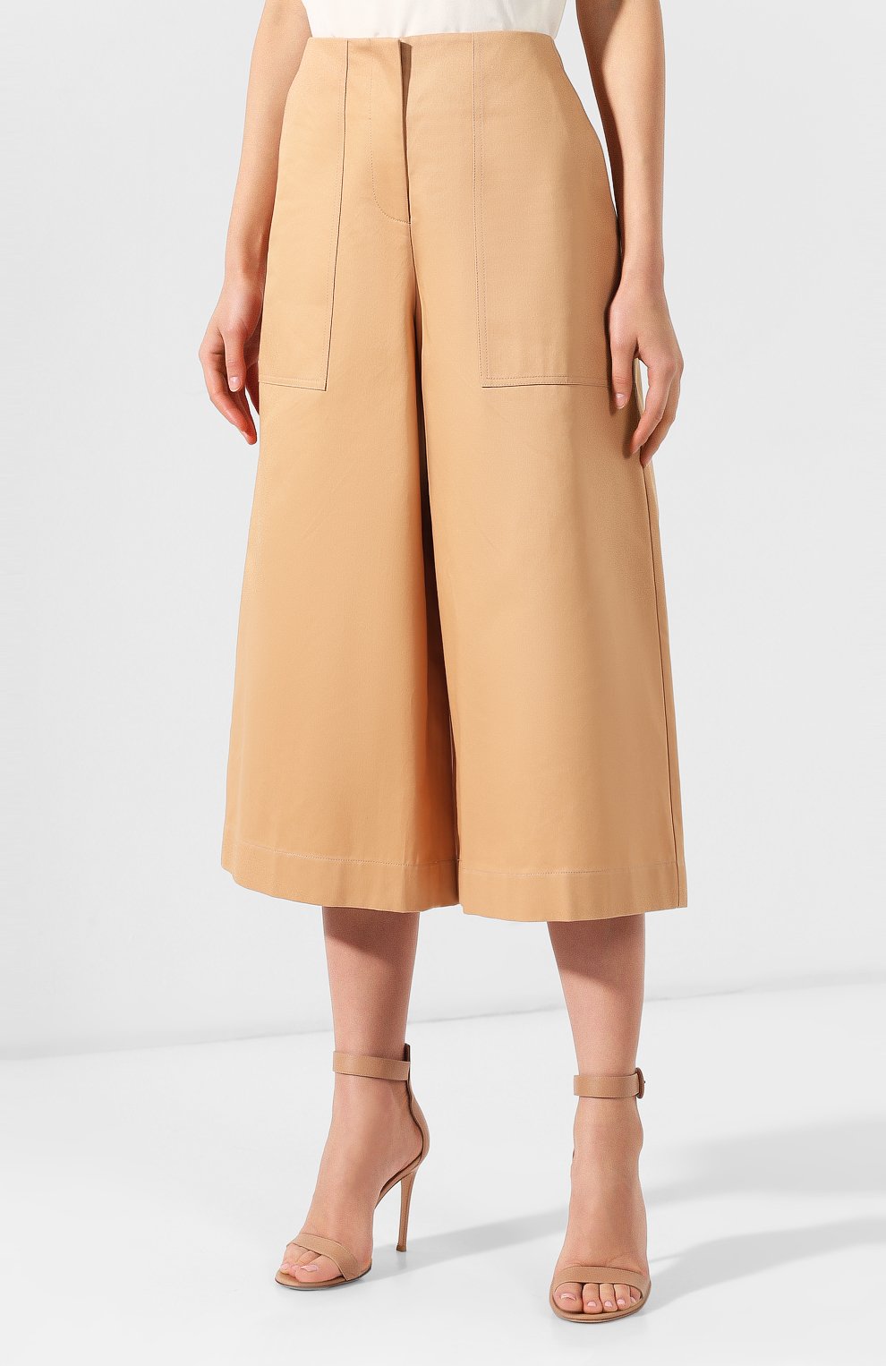 Хлопковые брюки JIL SANDER NAVY, арт. JNWM3052A/JM2418, фото 3