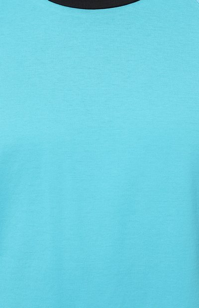 Хлопковая футболка FENDI голубого цвета по цене 59050 руб., арт. FAF679/AN5Y/F1KRV, фото 5 Хлопковая футболка FENDI, арт. FAF679/AN5Y/F1KRV, фото 5