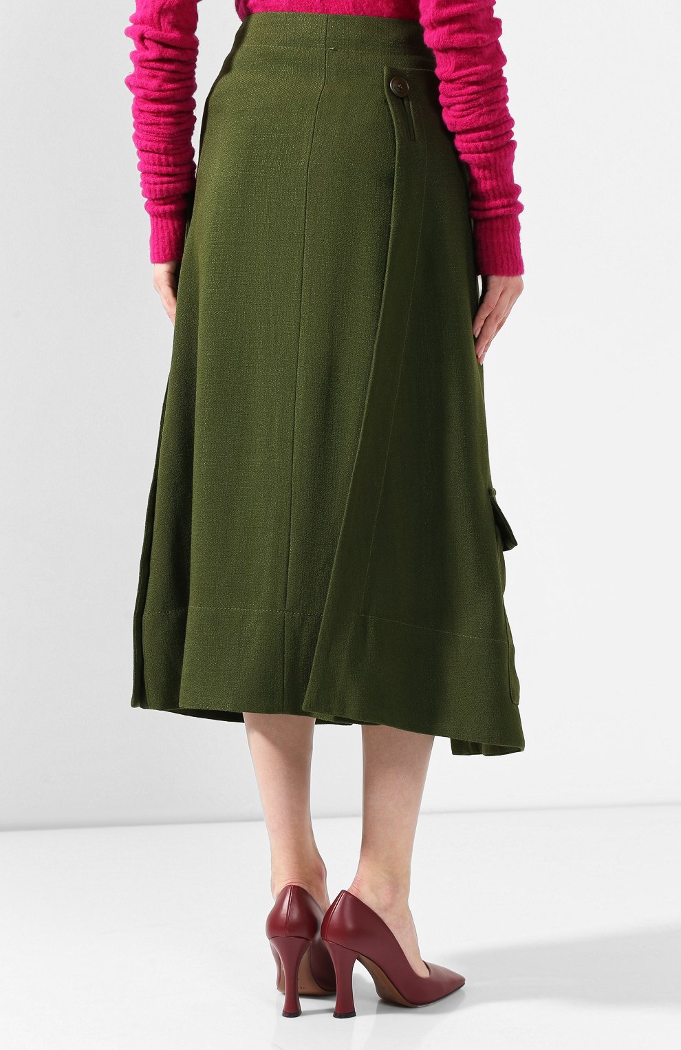 Юбка JACQUEMUS зеленого цвета по цене 63100 руб., арт. 193SK03/26580, фото 4 Юбка JACQUEMUS, арт. 193SK03/26580, фото 4