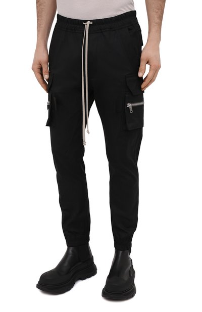 Хлопковые джоггеры RICK OWENS, арт. RU21S6396/TE, фото 3