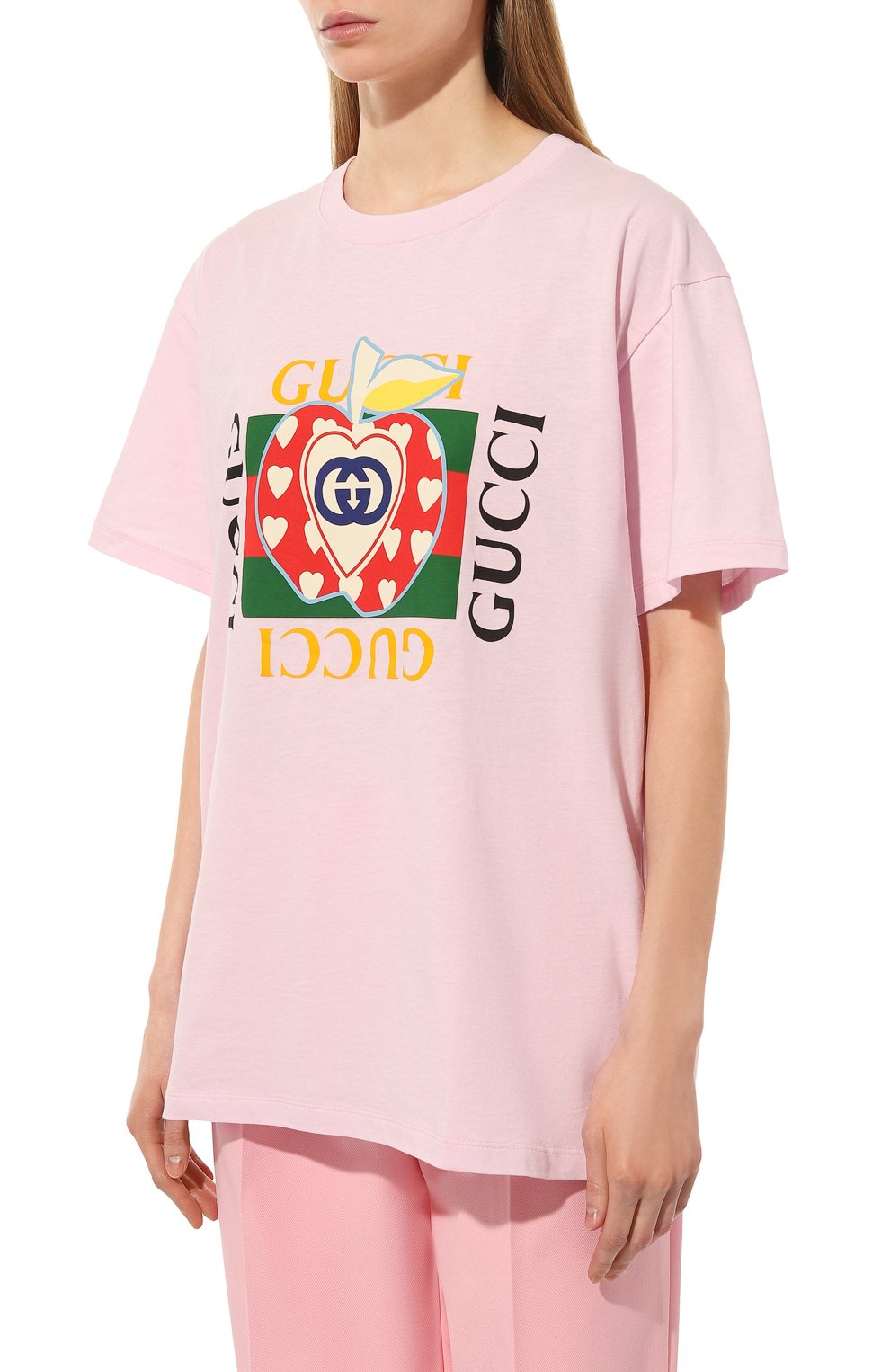 Хлопковая футболка GUCCI, арт. 615044 XJDNE, фото 3