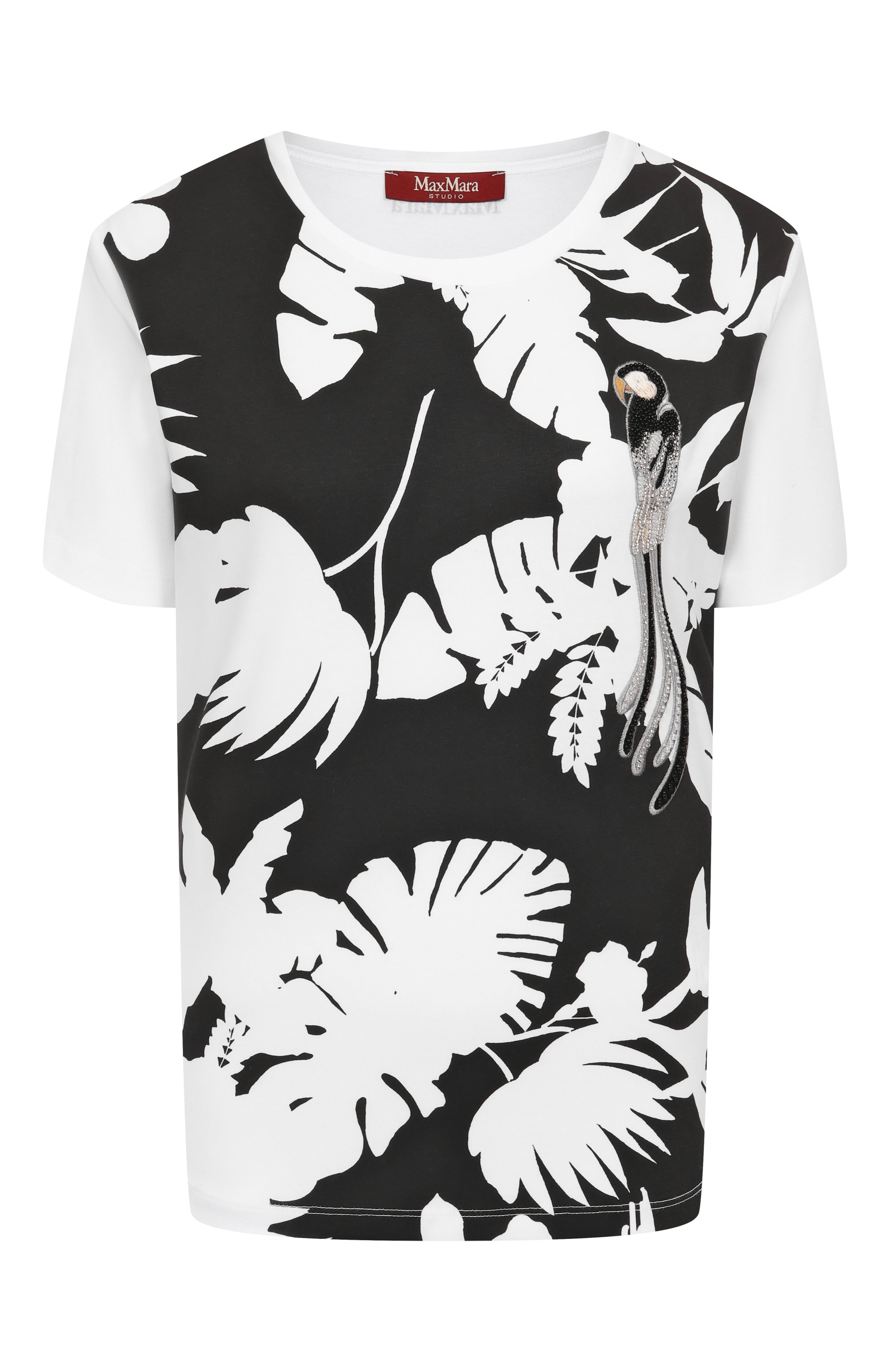 Хлопковая футболка MAX MARA STUDIO, арт. W0N, фото 1