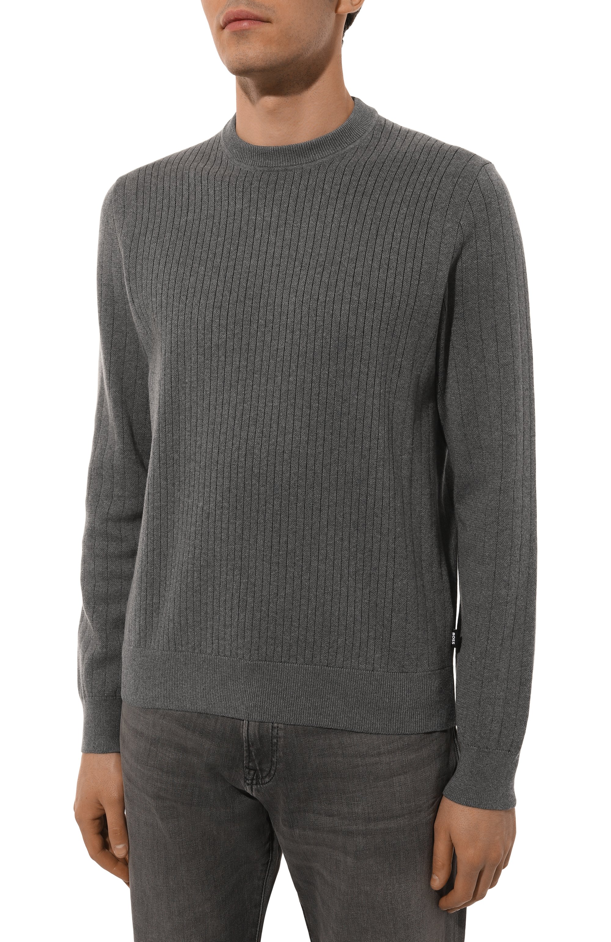 Хлопковый джемпер BOSS, арт. 50531156, фото 3