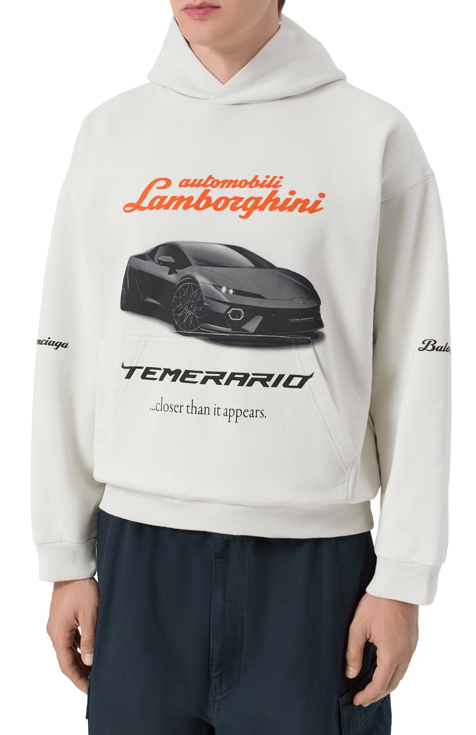 Хлопковое худи balenciaga x automobili lamborghini BALENCIAGA, арт. 767877/TSVT9, фото 3