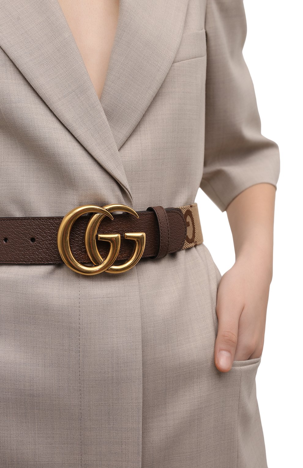 Комбинированный ремень GUCCI, арт. 400593/UQLAC, фото 2