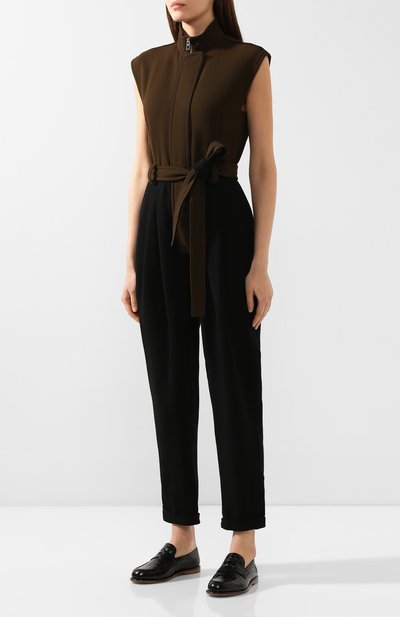 Комбинезон с поясом LOEWE хаки цвета по цене 131000 руб., арт. D2296150R0, фото 3 Комбинезон с поясом LOEWE, арт. D2296150R0, фото 3