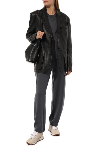 Кашемировый пуловер NOT SHY темно-серого цвета по цене 31400 руб., арт. 4302025C, фото 2 Кашемировый пуловер NOT SHY, арт. 4302025C, фото 2