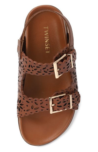 Кожаные сандалии TWINSET, арт. 251GCJ046/30-34, фото 4