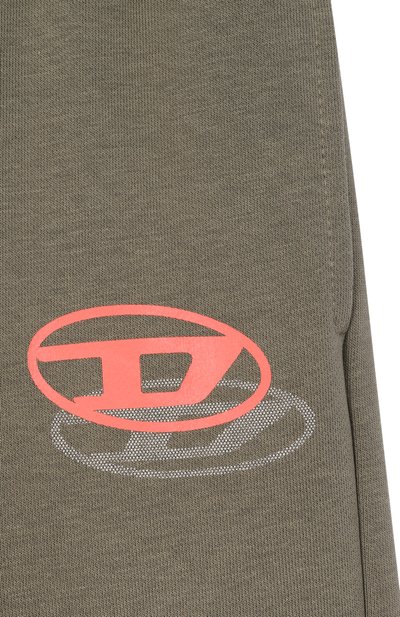 Хлопковые шорты DIESEL хаки цвета по цене 8470 руб., арт. J02683/KYAZ3, фото 3 Хлопковые шорты DIESEL, арт. J02683/KYAZ3, фото 3