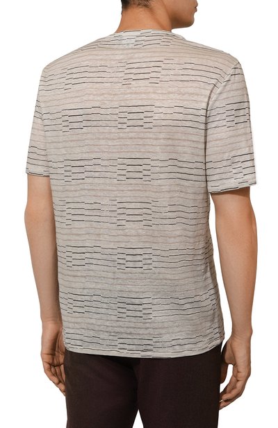 Льняная футболка GIORGIO ARMANI, арт. GM000301/TE11562, фото 4