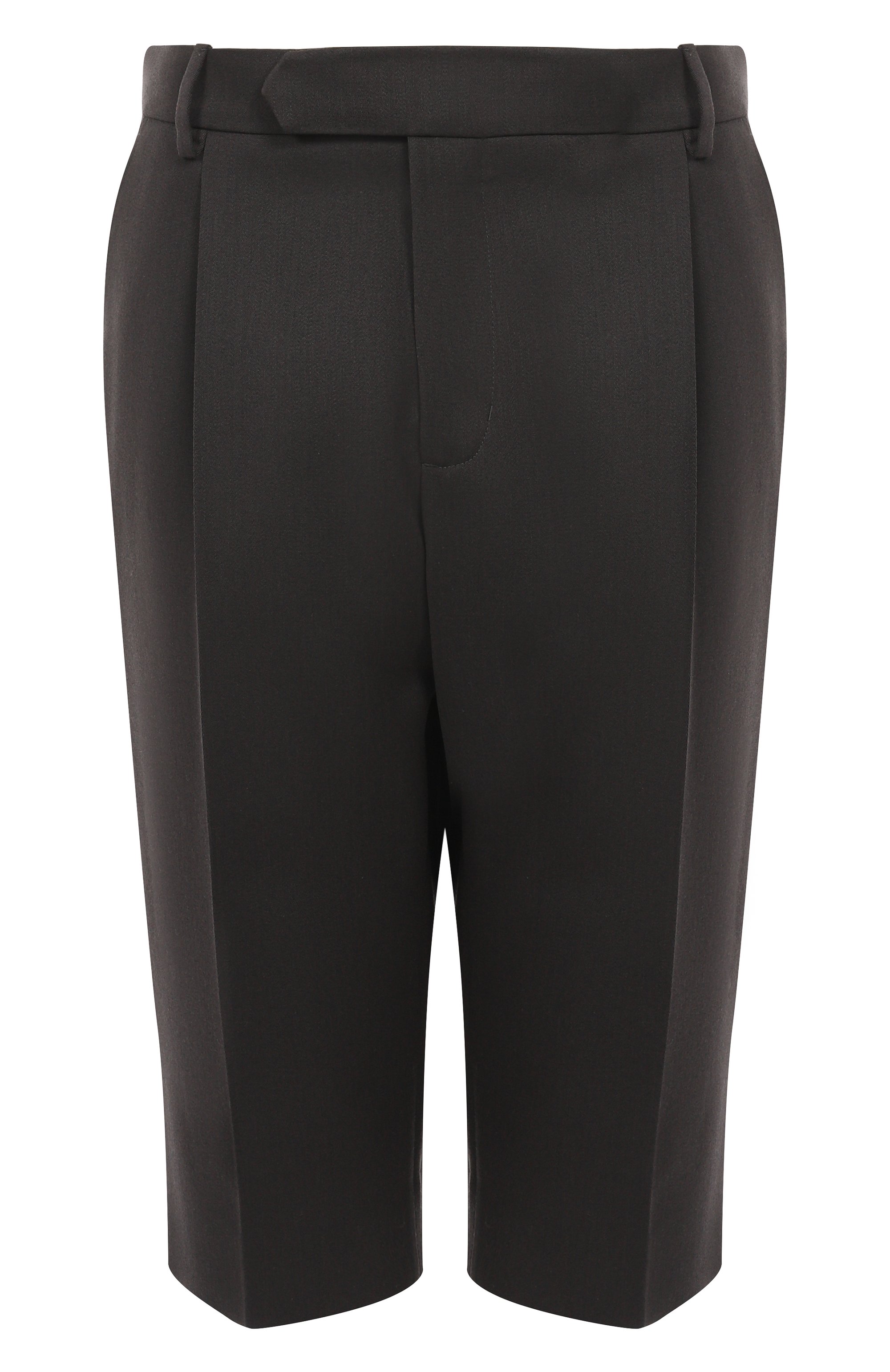 Шерстяные шорты GOOROO темно-серого цвета по цене 54400 руб., арт. USR003-3000-902-SS25, фото 1 Шерстяные шорты GOOROO, арт. USR003-3000-902-SS25, фото 1