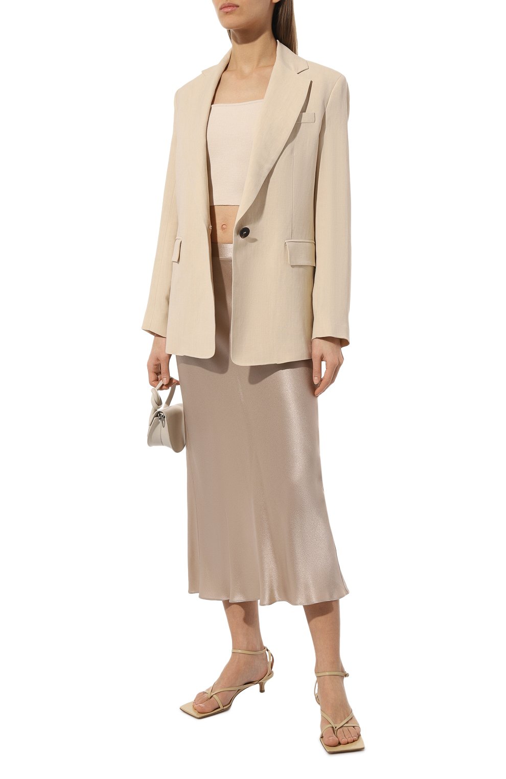 Топ из шерсти и шелка COSY SUNDAY кремового цвета по цене 37800 руб., арт. S1AT015CG, фото 2 Топ из шерсти и шелка COSY SUNDAY, арт. S1AT015CG, фото 2