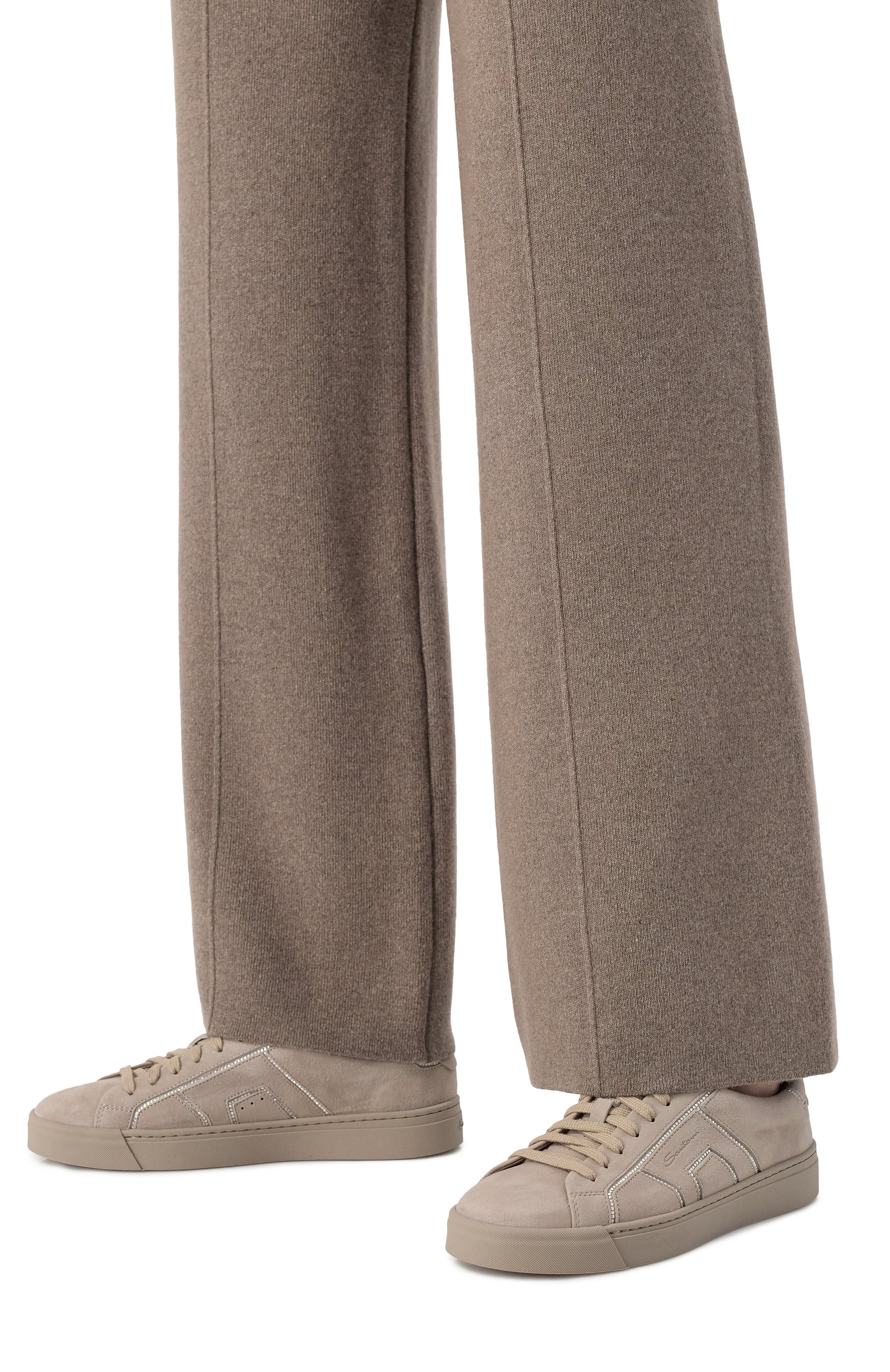 Замшевые кеды SANTONI, арт. WBGG61423ARGTDTB, фото 2