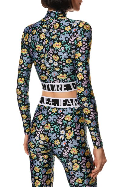 Топ VERSACE JEANS COUTURE, арт. 72HAH6A7-72DP617 LYCRA PRINT SPRING BL0SS0M HYDRAN, фото 4