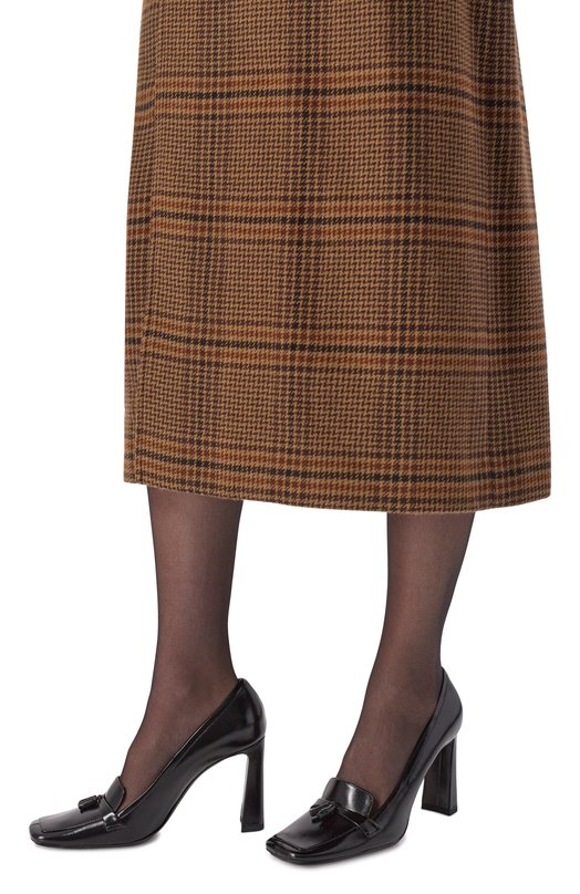 Кожаные туфли Chloé 90 Saint Laurent 841175/AAEHF Чёрный  841175/AAEHF Фото 2